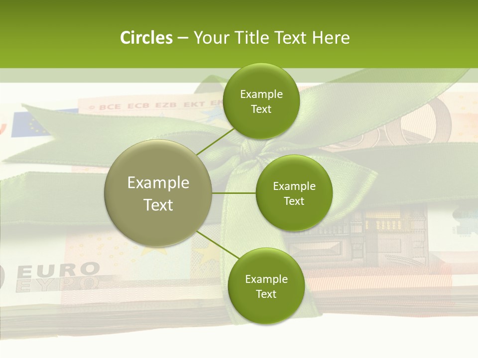 Bundle Of Money Euro PowerPoint Template