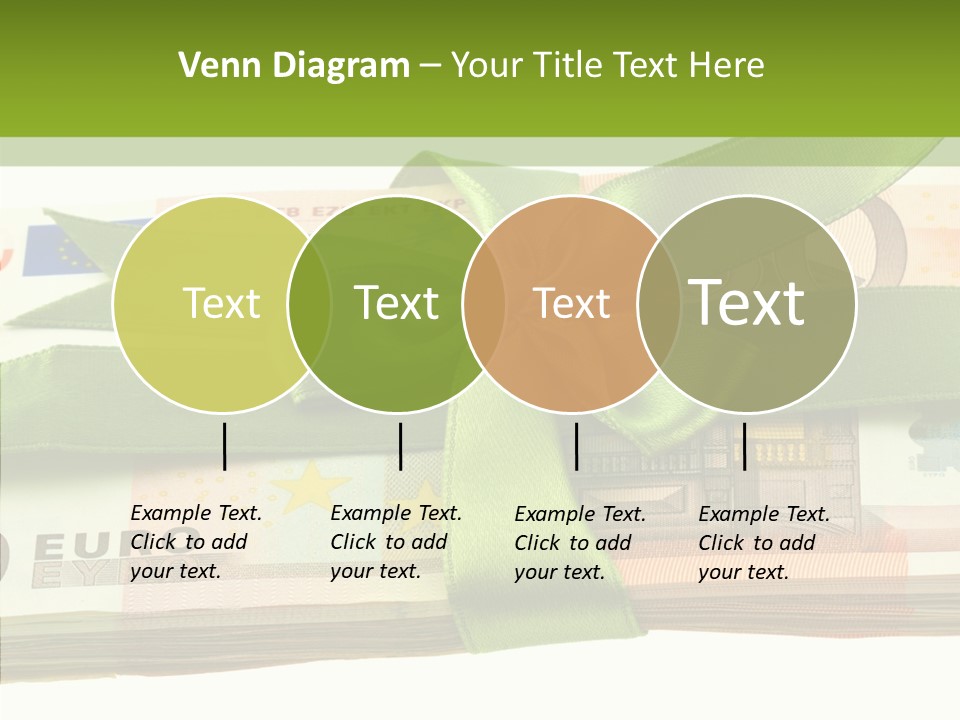 Bundle Of Money Euro PowerPoint Template