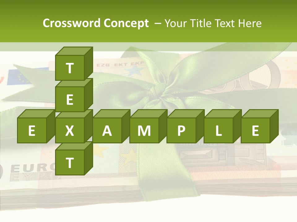 Bundle Of Money Euro PowerPoint Template