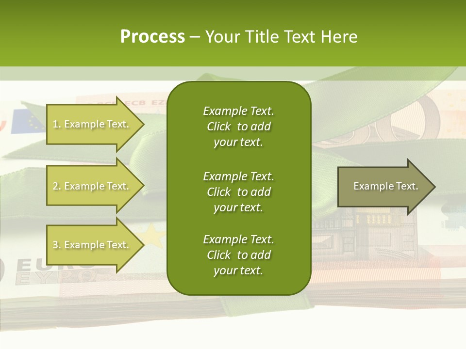 Bundle Of Money Euro PowerPoint Template