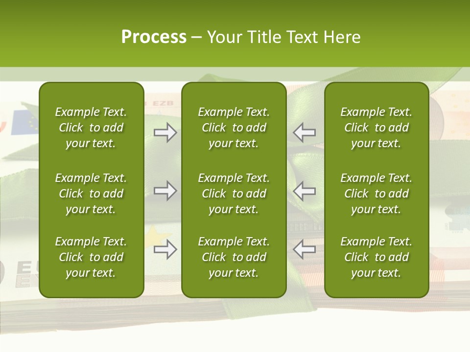 Bundle Of Money Euro PowerPoint Template
