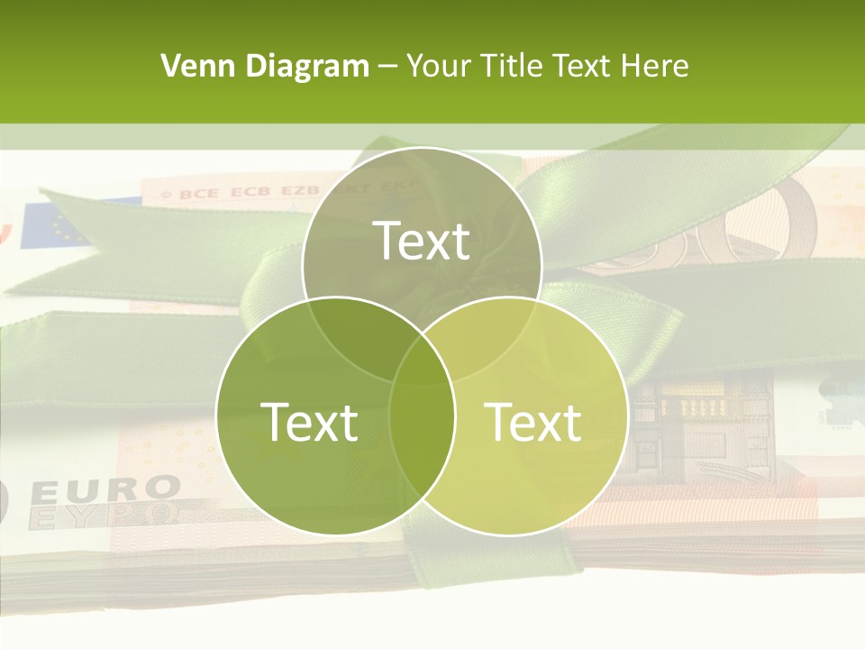 Bundle Of Money Euro PowerPoint Template