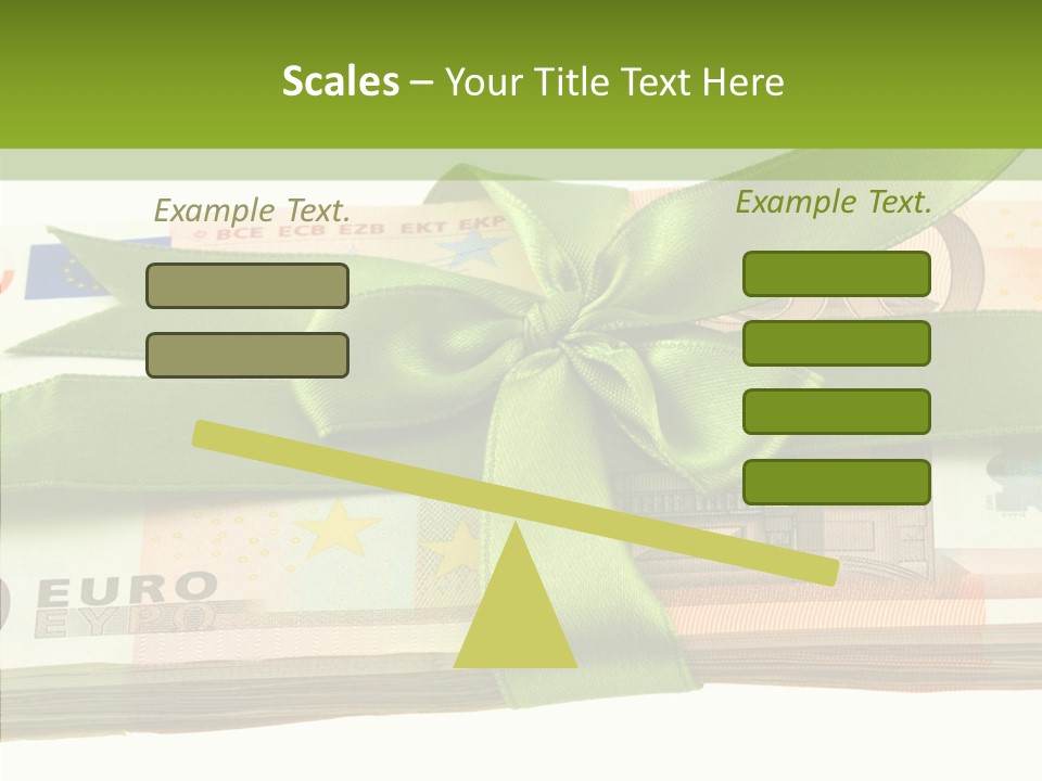 Bundle Of Money Euro PowerPoint Template