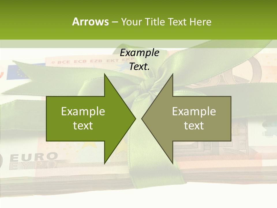 Bundle Of Money Euro PowerPoint Template