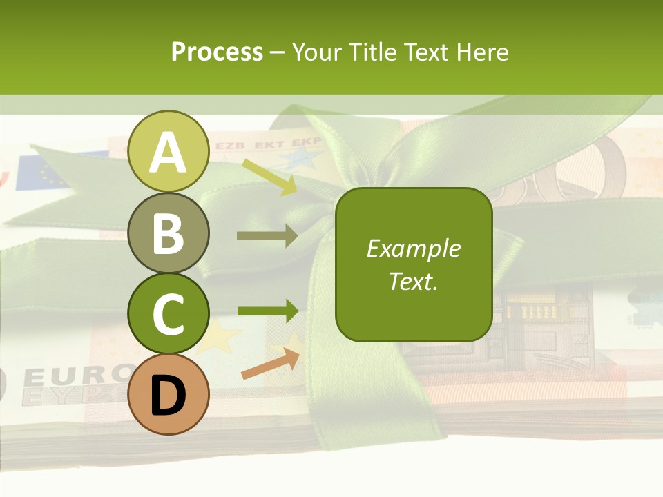 Bundle Of Money Euro PowerPoint Template