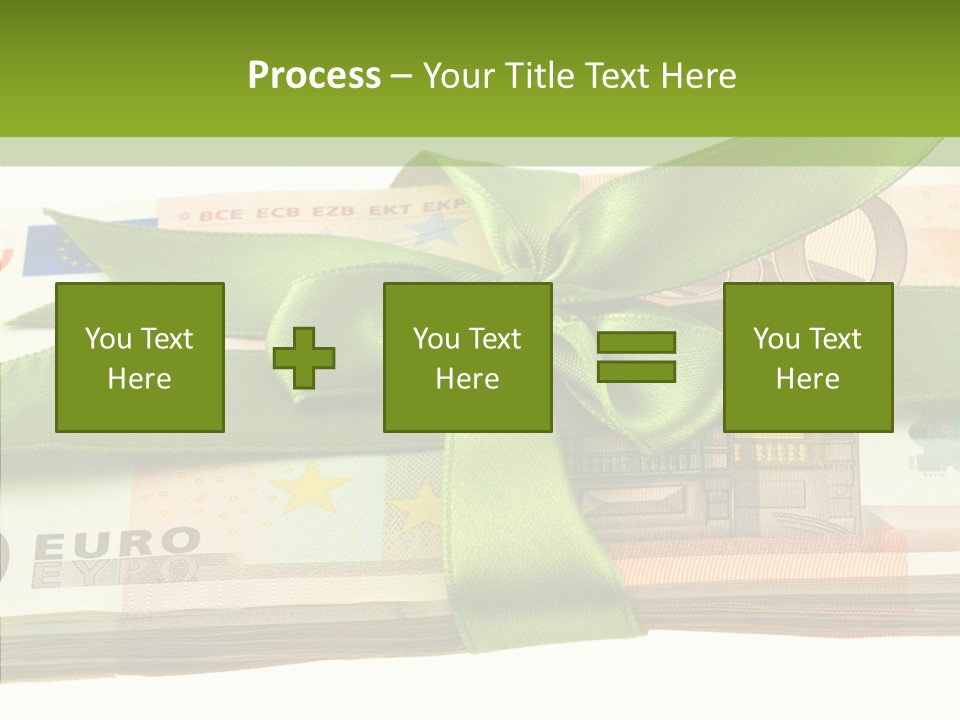 Bundle Of Money Euro PowerPoint Template