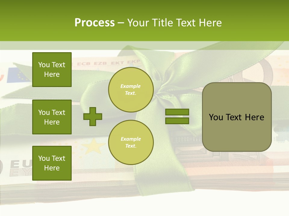 Bundle Of Money Euro PowerPoint Template