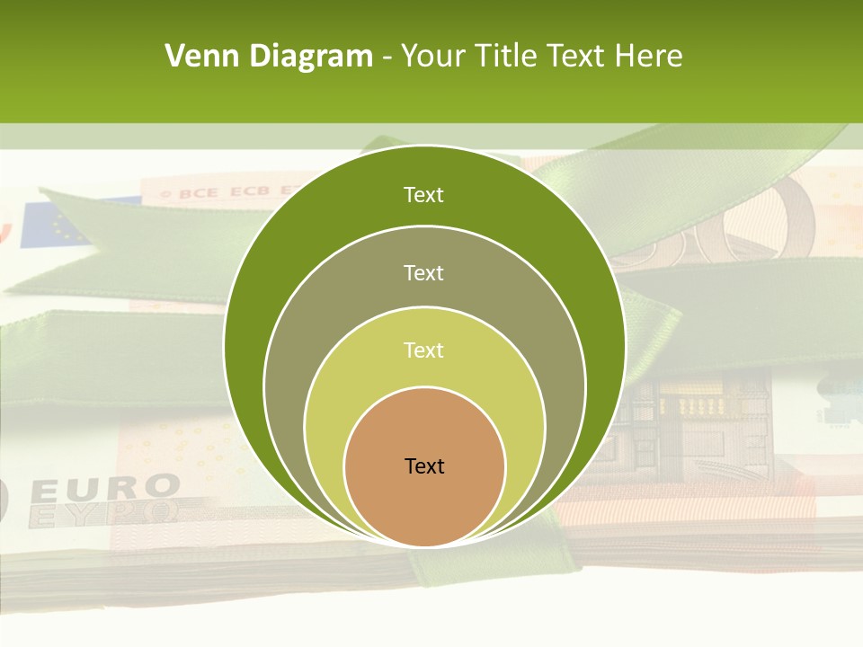 Bundle Of Money Euro PowerPoint Template