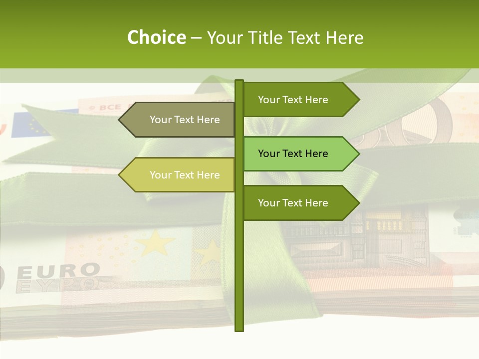 Bundle Of Money Euro PowerPoint Template