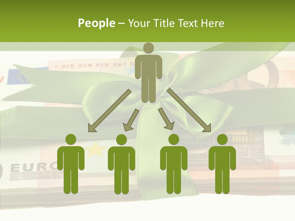 Bundle Of Money Euro PowerPoint Template