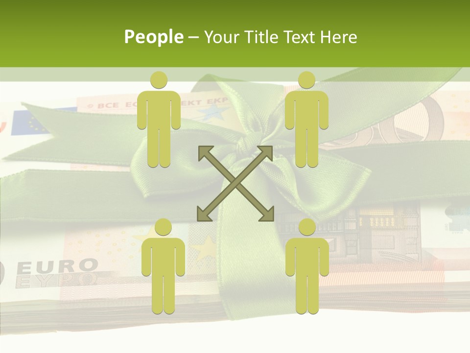 Bundle Of Money Euro PowerPoint Template