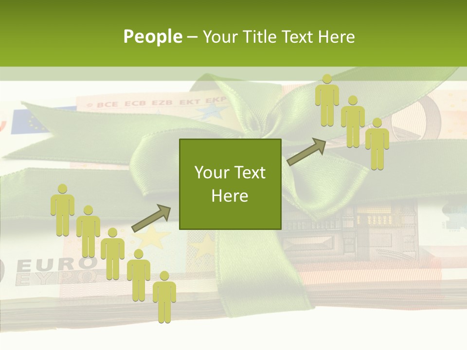 Bundle Of Money Euro PowerPoint Template