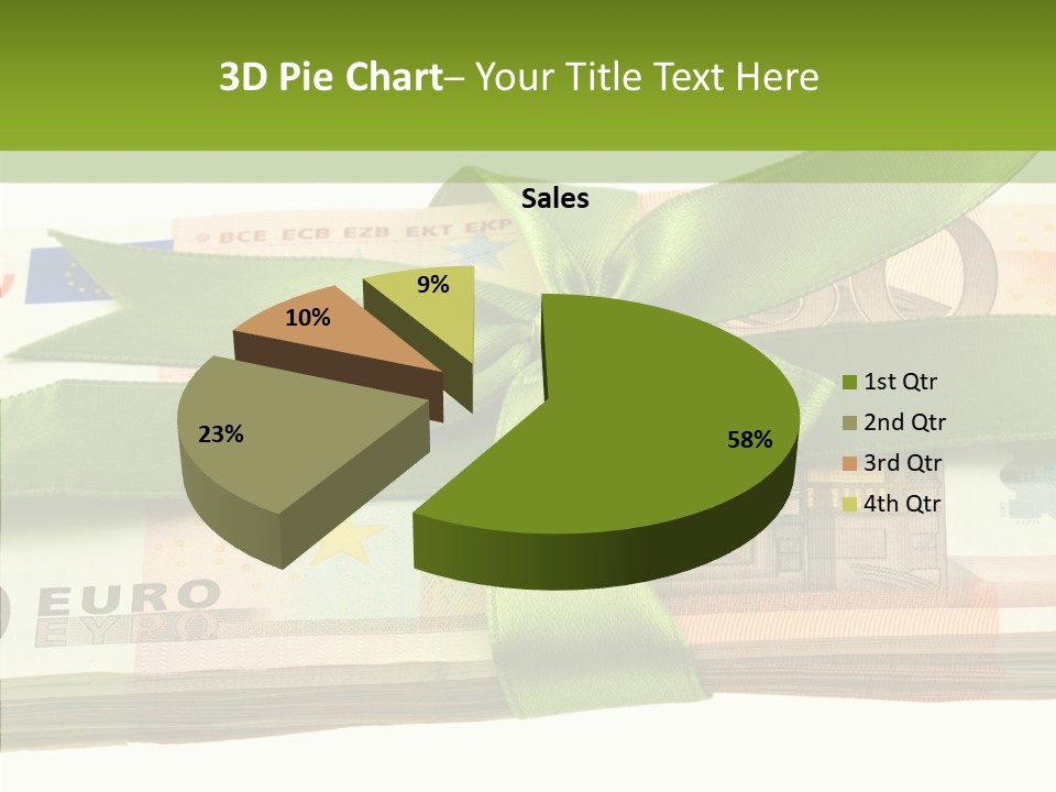 Bundle Of Money Euro PowerPoint Template