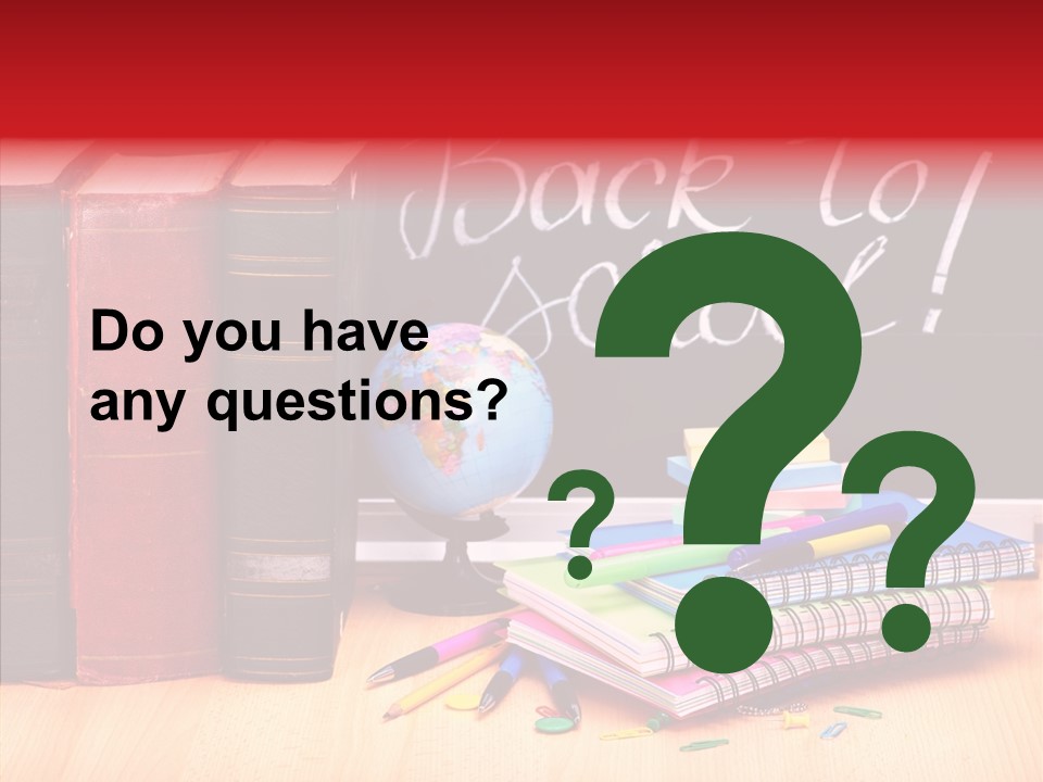 Teaching Accessory Homework PowerPoint Template