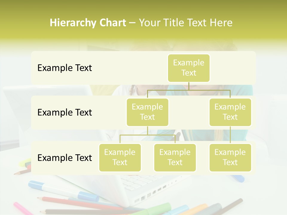Twins With Laptop PowerPoint Template