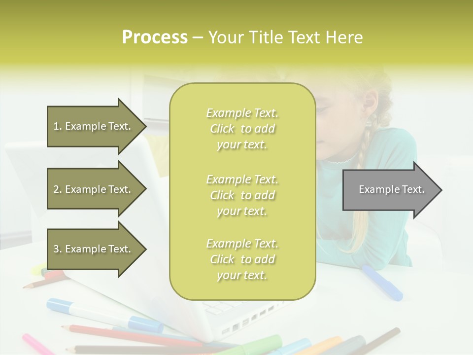 Twins With Laptop PowerPoint Template