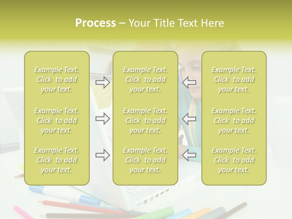 Twins With Laptop PowerPoint Template