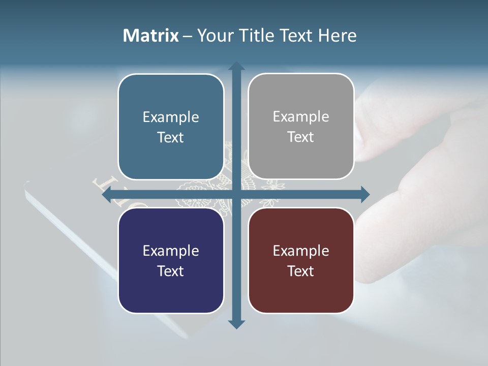 Passport In Hand PowerPoint Template