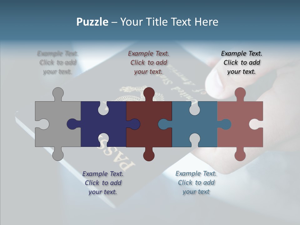 Passport In Hand PowerPoint Template