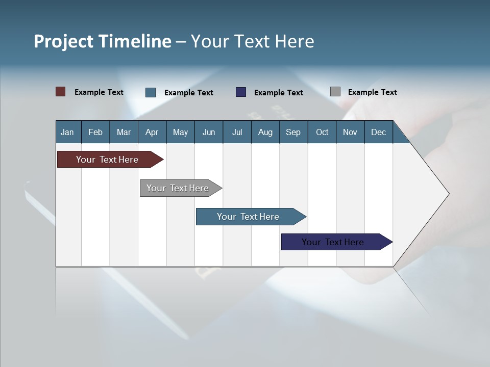 Passport In Hand PowerPoint Template