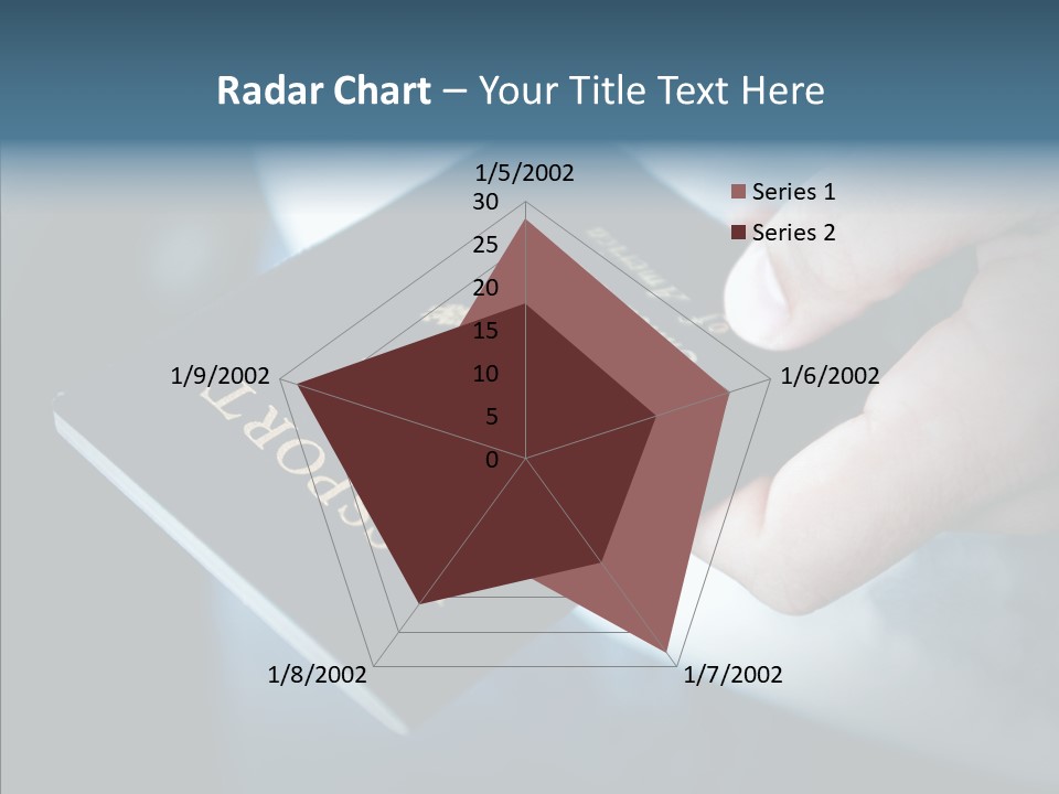 Passport In Hand PowerPoint Template