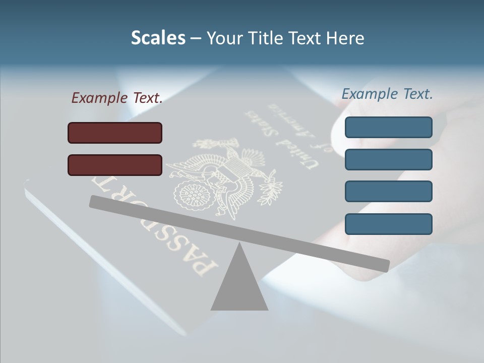 Passport In Hand PowerPoint Template