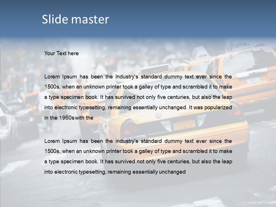 Capital Road Touristy PowerPoint Template