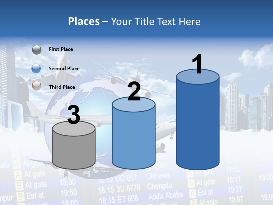 Vivid Vacation Oia PowerPoint Template