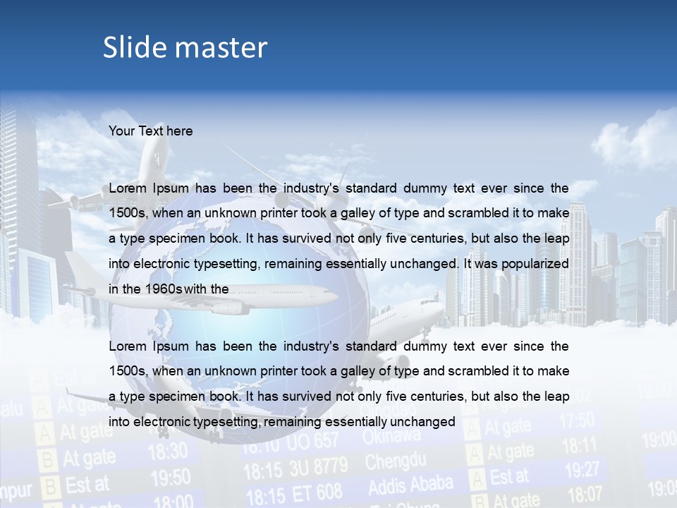 Vivid Vacation Oia PowerPoint Template