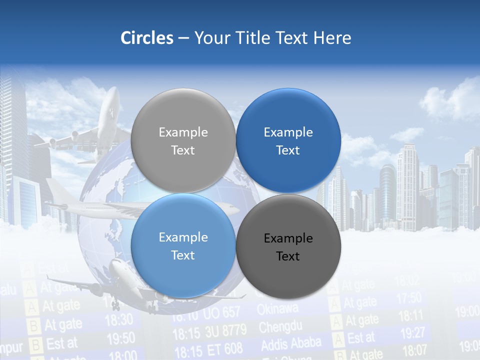 Vivid Vacation Oia PowerPoint Template