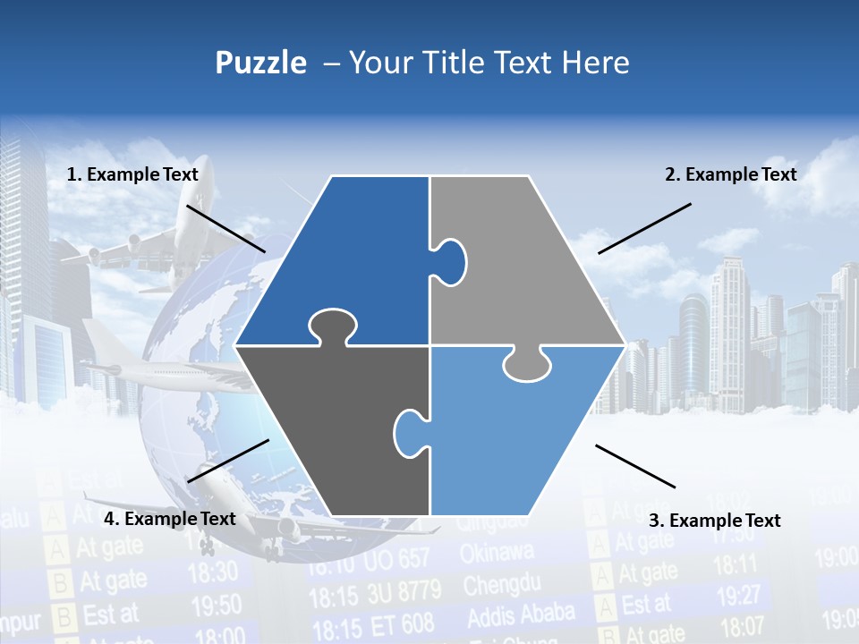 Vivid Vacation Oia PowerPoint Template