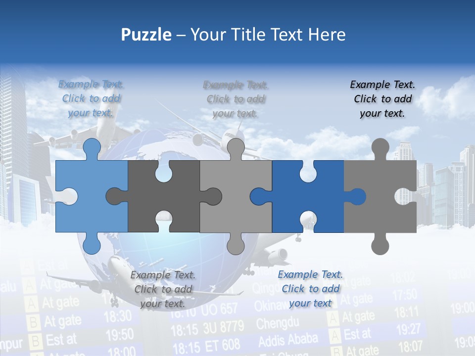 Vivid Vacation Oia PowerPoint Template