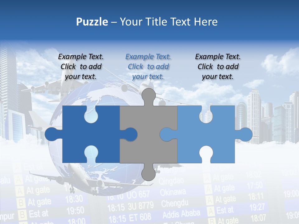 Vivid Vacation Oia PowerPoint Template