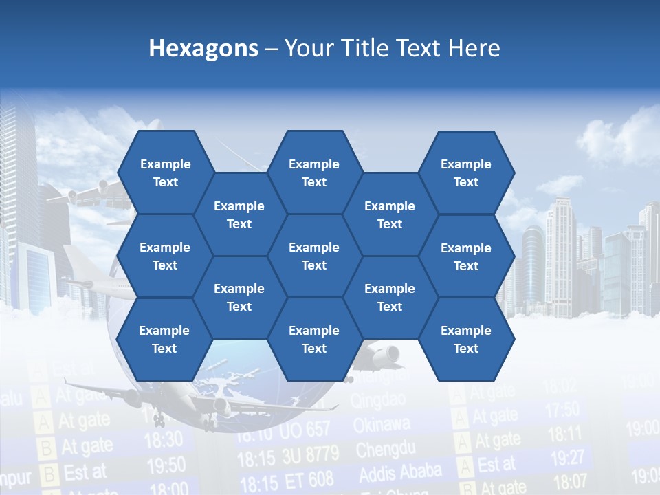 Vivid Vacation Oia PowerPoint Template