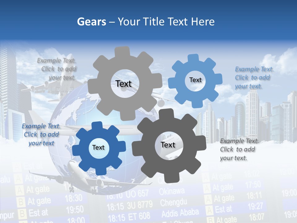 Vivid Vacation Oia PowerPoint Template