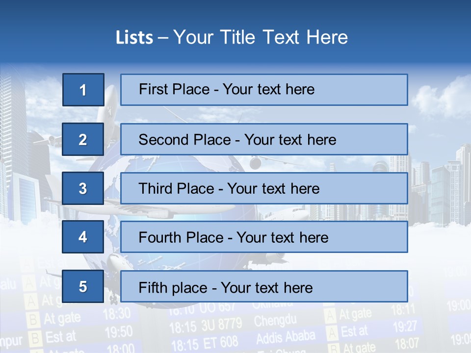 Vivid Vacation Oia PowerPoint Template