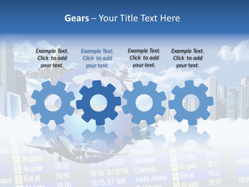 Vivid Vacation Oia PowerPoint Template