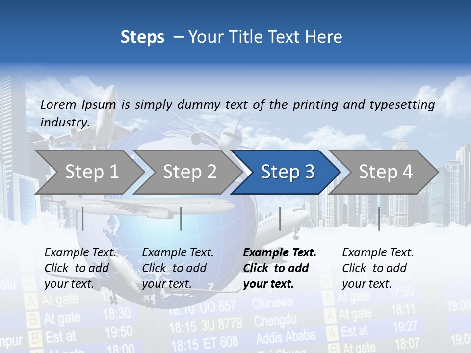 Vivid Vacation Oia PowerPoint Template