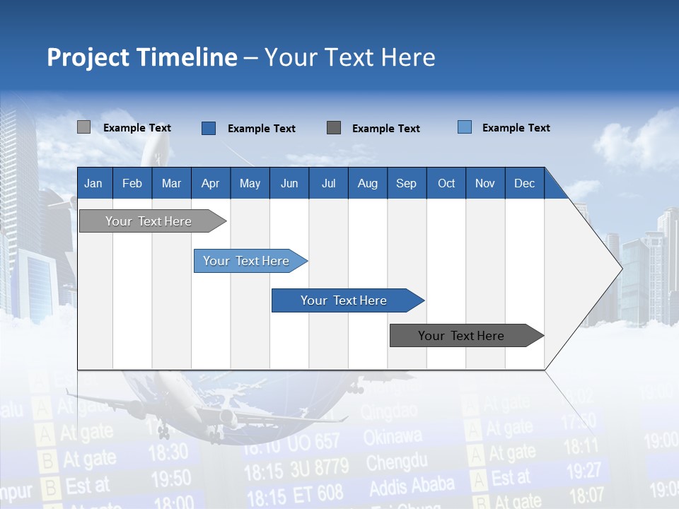 Vivid Vacation Oia PowerPoint Template
