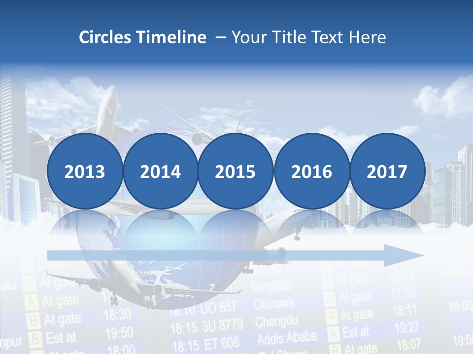 Vivid Vacation Oia PowerPoint Template