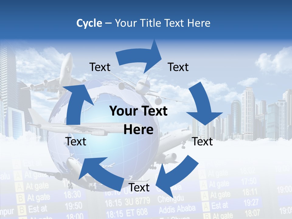 Vivid Vacation Oia PowerPoint Template
