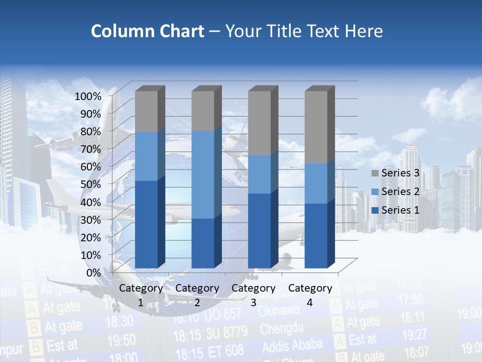 Vivid Vacation Oia PowerPoint Template