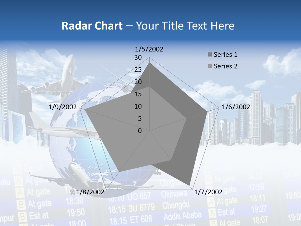 Vivid Vacation Oia PowerPoint Template