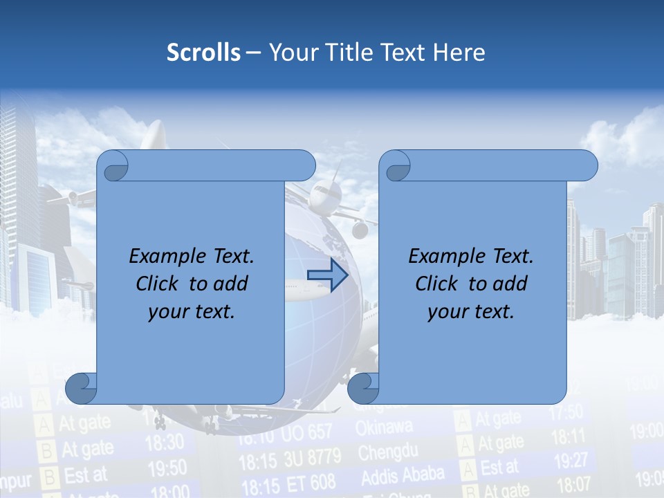 Vivid Vacation Oia PowerPoint Template