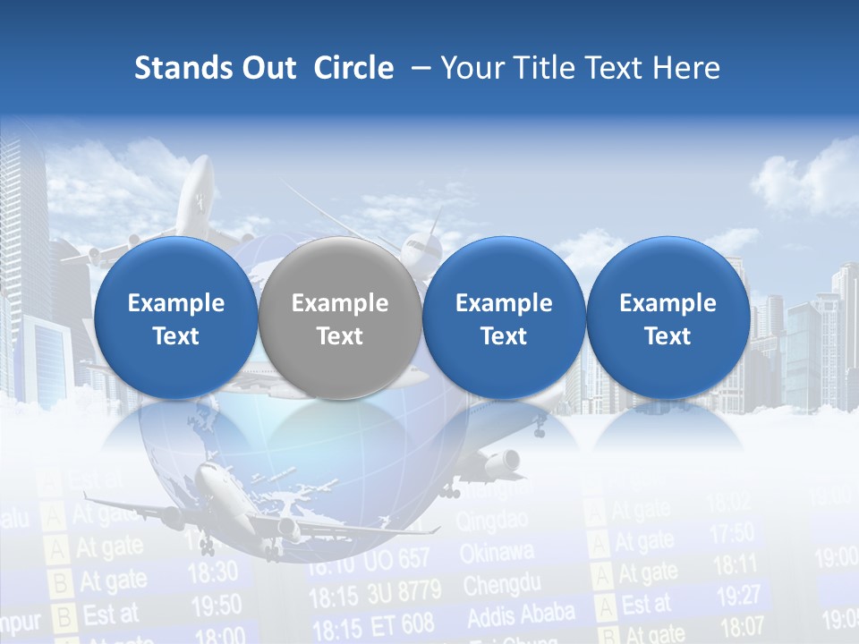 Vivid Vacation Oia PowerPoint Template