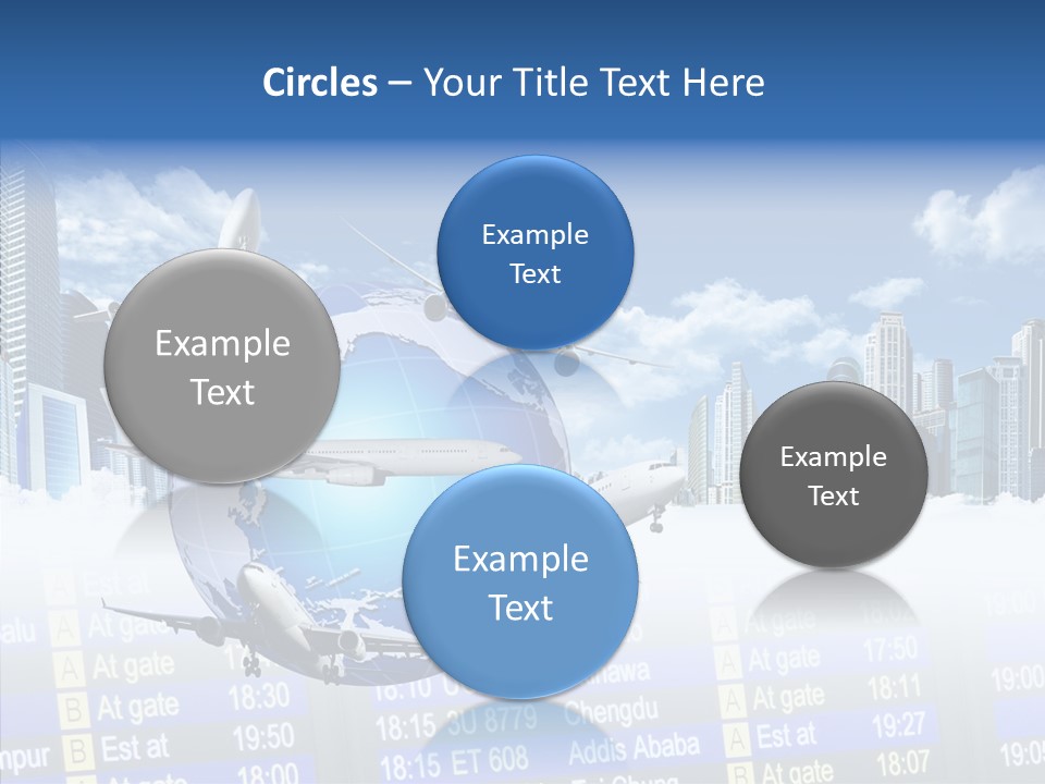 Vivid Vacation Oia PowerPoint Template