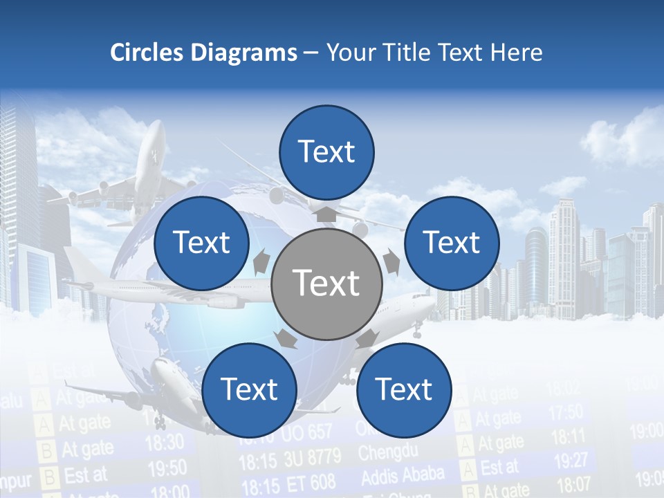 Vivid Vacation Oia PowerPoint Template