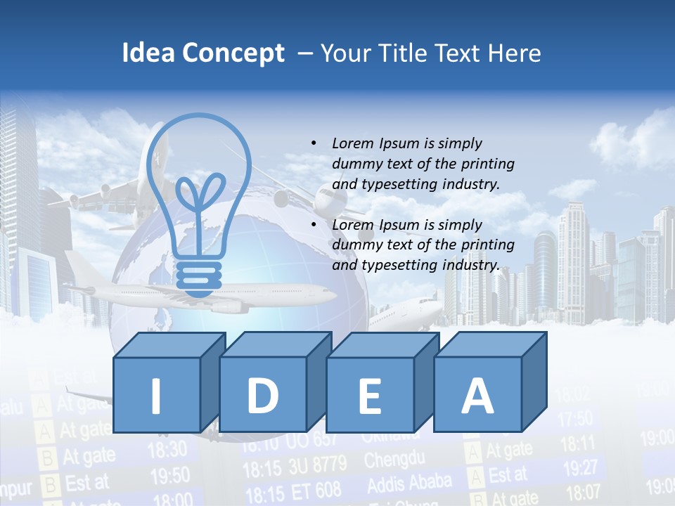 Vivid Vacation Oia PowerPoint Template