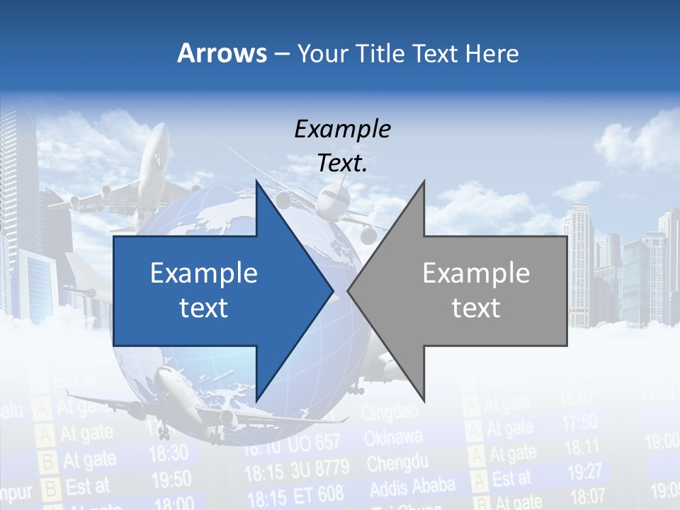 Vivid Vacation Oia PowerPoint Template