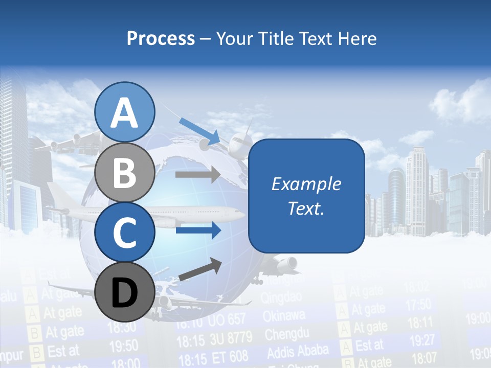 Vivid Vacation Oia PowerPoint Template